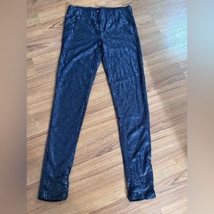 Sequin Leggings Navy Large